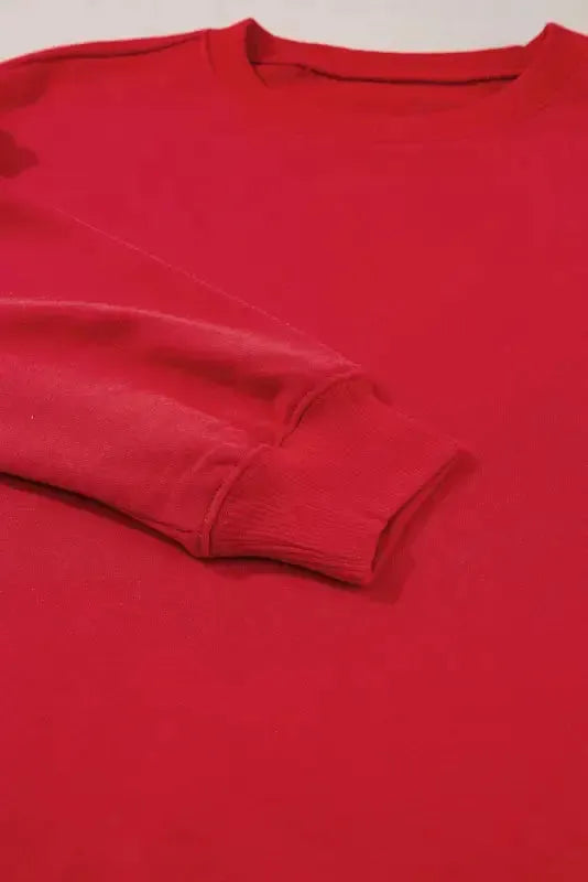 Gray Solid Classic Crewneck Pullover Sweatshirt - Fashionfitz