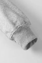 Gray Solid Classic Crewneck Pullover Sweatshirt - Fashionfitz