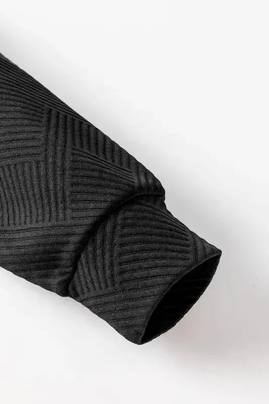 Gray Textured Kangaroo Pocket Drawstring Hooded Mini Dress - Fashionfitz