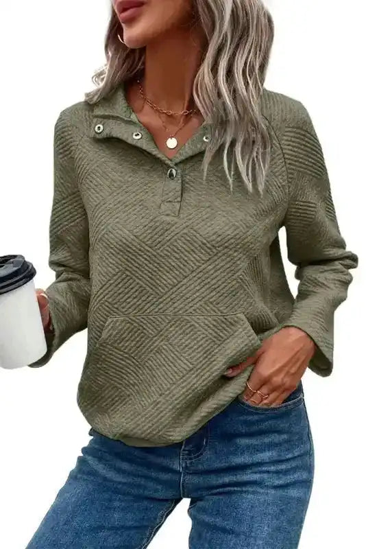 Gray Textured Kangaroo Pocket Drawstring Hooded Mini Dress - Fashionfitz