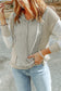 Gray textured knit patchwork hoodie - hoodies