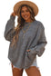 Gray twist-back oversized sweatshirt - sweatshirts & hoodies