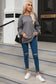 Gray twist-back oversized sweatshirt - sweatshirts & hoodies