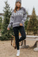 Gray western geometric printed quarter zip pullover sweater - sweaters & cardigans