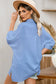 Green 3/4 puff sleeve oversize shirt - shirts