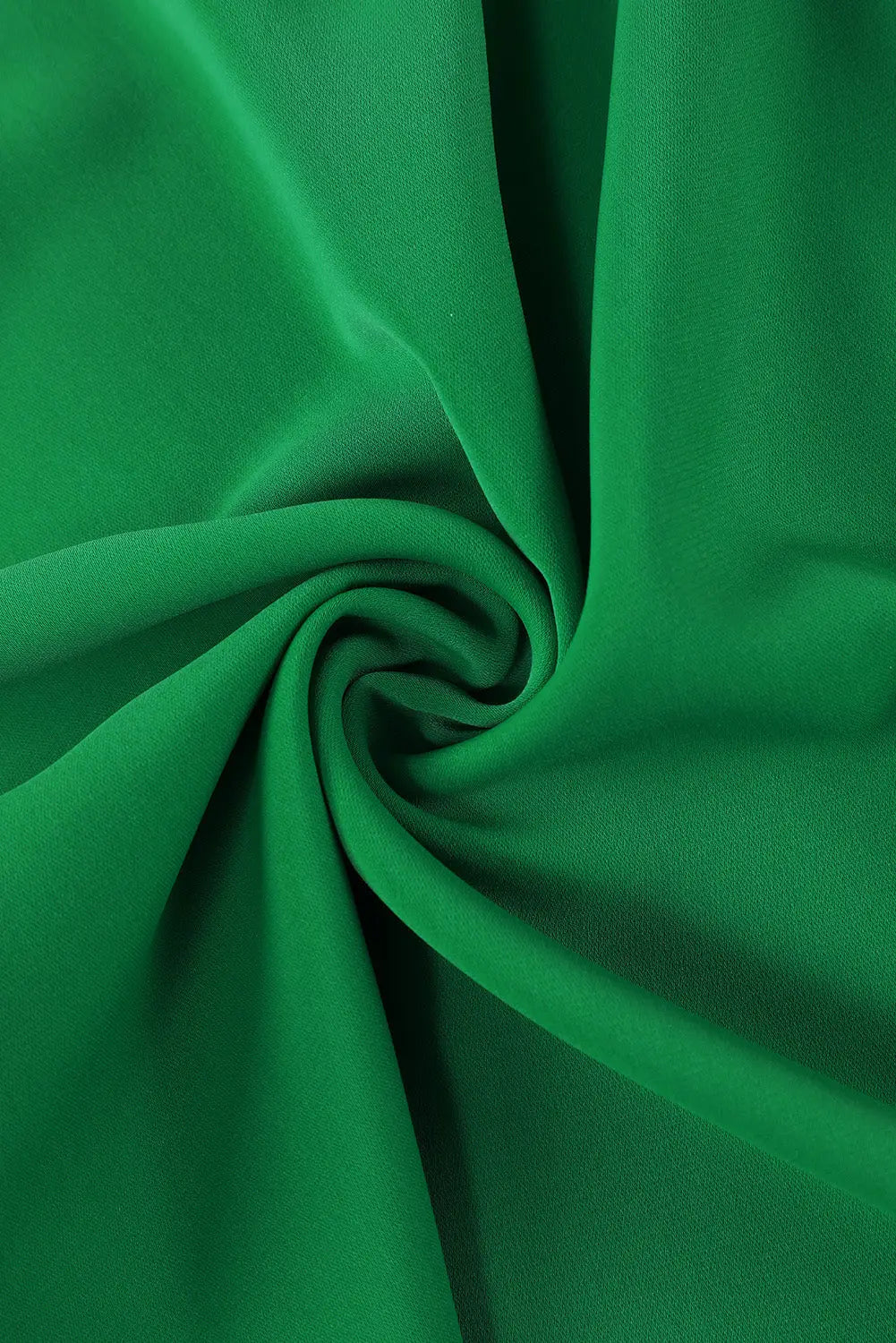 Green 3/4 puff sleeve oversize shirt - tops