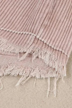 Green Color Block Button Down Hooded Corduroy Jacket - Fashionfitz