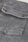 Green color block button down hooded corduroy jacket - jackets