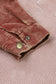 Green color block button down hooded corduroy jacket - jackets