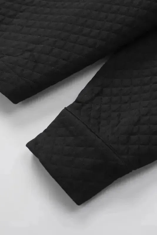 Green Color Block Patchwork Flap Pocket Quilted Shacket - Fashionfitz