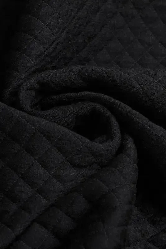 Green Color Block Patchwork Flap Pocket Quilted Shacket - Fashionfitz