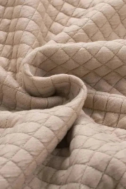 Green Color Block Patchwork Flap Pocket Quilted Shacket - Fashionfitz