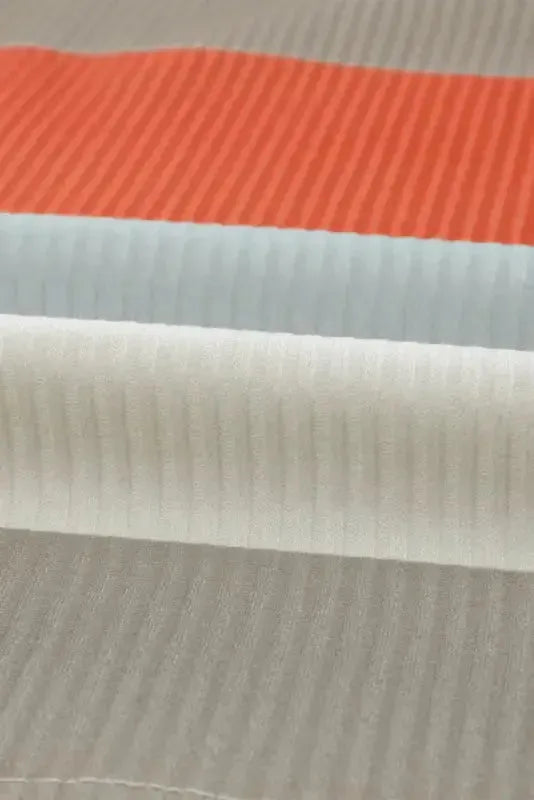 Green Color Block Ribbed Long Sleeve Top with Pocket - Fashionfitz