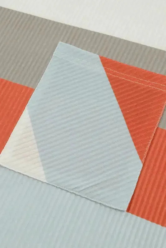 Green Color Block Ribbed Long Sleeve Top with Pocket - Fashionfitz