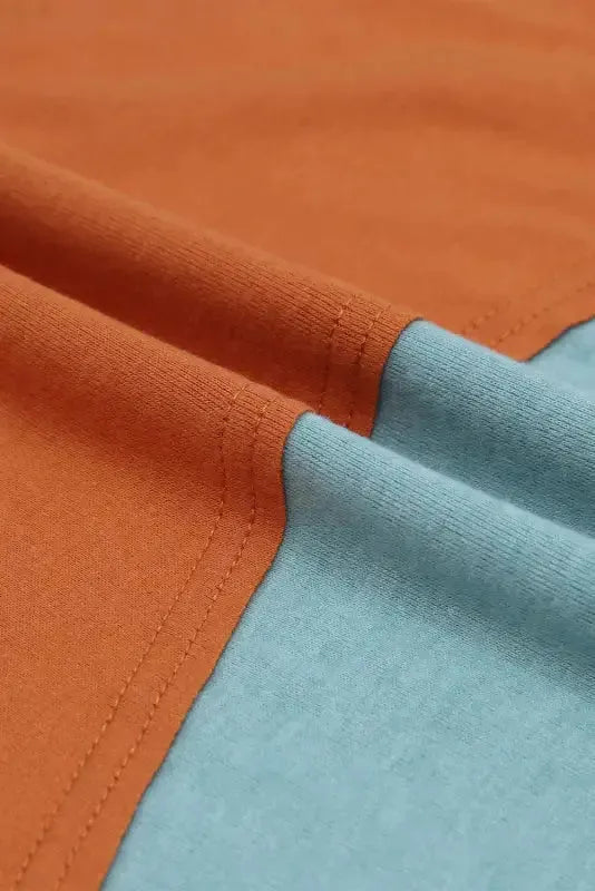 Green Colorblock Bishop Sleeve Top - Striped Casual Chic - Fashionfitz