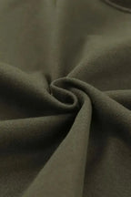 Green Drop Shoulder Cropped Sweatshirt - Fashionfitz