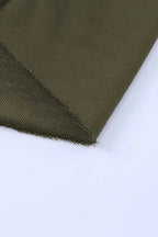 Green Drop Shoulder Cropped Sweatshirt - Fashionfitz