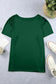 Green plus size square neck top - tops & tees