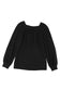 Green scoop neck puff sleeve waffle knit top - long tops