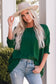 Green smocked wrist shift top - blouses & shirts