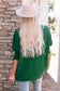 Green smocked wrist shift top - blouses & shirts