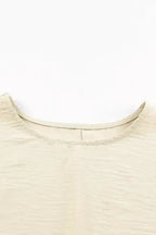 Green Smocked Wrist Shift Top - Fashionfitz