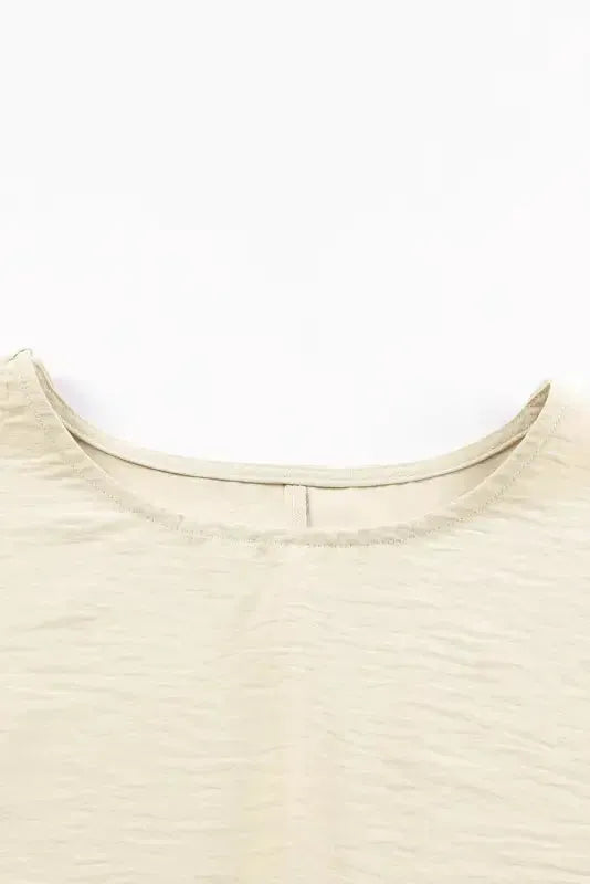 Smocked wrist long sleeve top back view showing shirred cuff detail — Fashionfitz UK