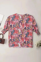 Green Smocked Wrist Shift Top - Fashionfitz