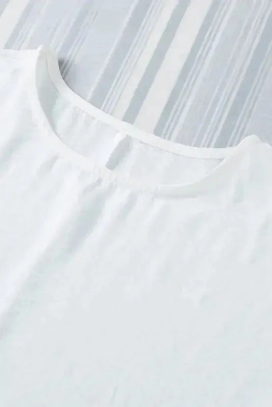 Green Smocked Wrist Shift Top - Fashionfitz