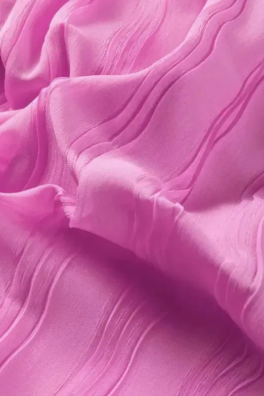 Green Striking Pleated Flared Cuff Long Sleeve Blouse - Fashionfitz