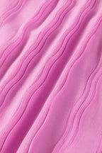 Green Striking Pleated Flared Cuff Long Sleeve Blouse - Fashionfitz