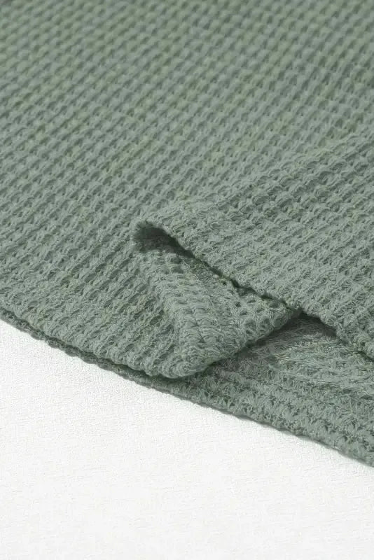 Green Stripe Textured Baggy Top - Fashionfitz