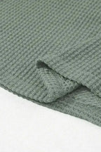 Green Stripe Textured Baggy Top - Fashionfitz