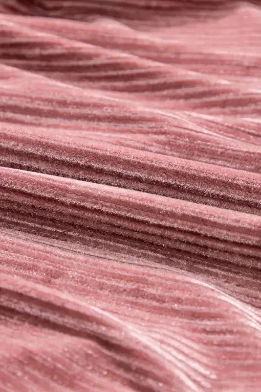 Green Tie Back Square Neck Velvet Babydoll Dress - Fashionfitz