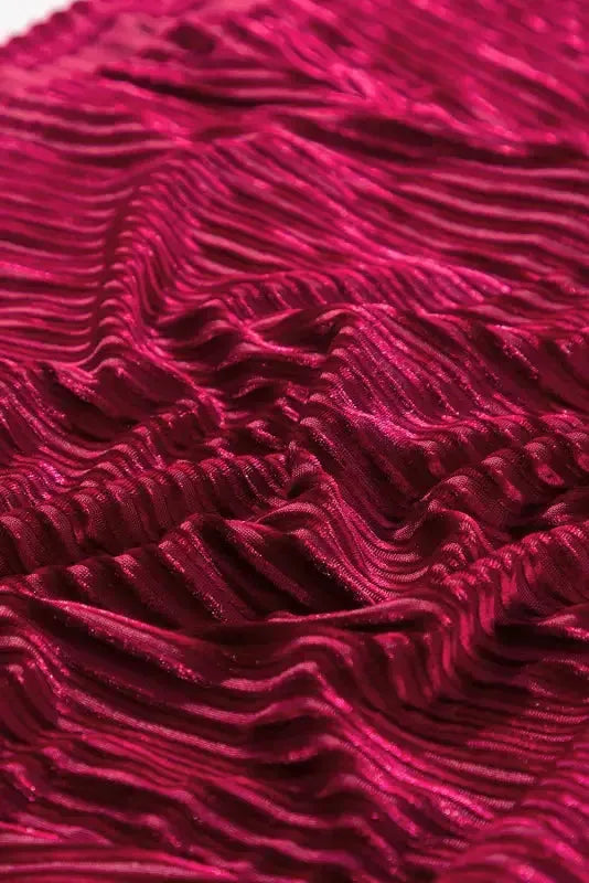 Green Tie Back Square Neck Velvet Babydoll Dress - Fashionfitz