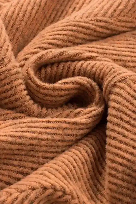 Green U Neck Textured Long Sleeve Top - Fashionfitz