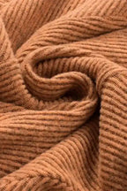 Green U Neck Textured Long Sleeve Top - Fashionfitz