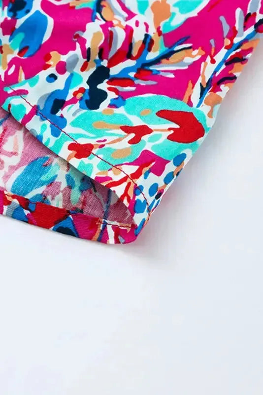 Green Wrap V Neck Floral Maxi Dress - Fashionfitz