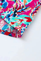 Green Wrap V Neck Floral Maxi Dress - Fashionfitz