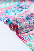 Green Wrap V Neck Floral Maxi Dress - Fashionfitz