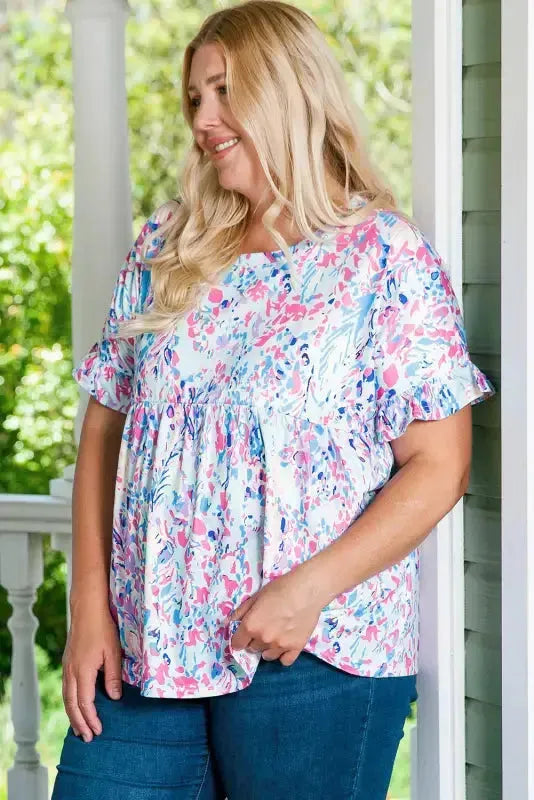 Green Wrap V Neck Floral Maxi Dress - Fashionfitz