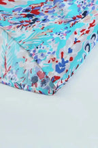 Green Wrap V Neck Floral Maxi Dress - Fashionfitz