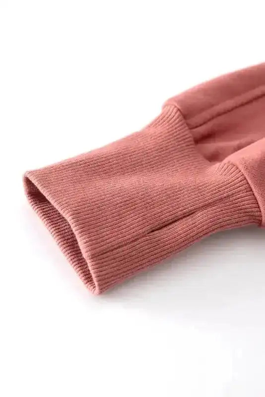 Green Zip Up Stand Collar Ribbed Thumbhole Sleeve Sweatshirt - Fashionfitz