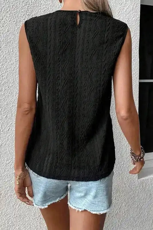 Guipure Lace Crochet Tank Top - Fashionfitz