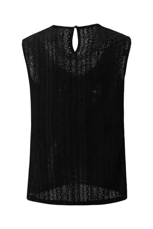 Guipure lace crochet tank top - tops/tank tops