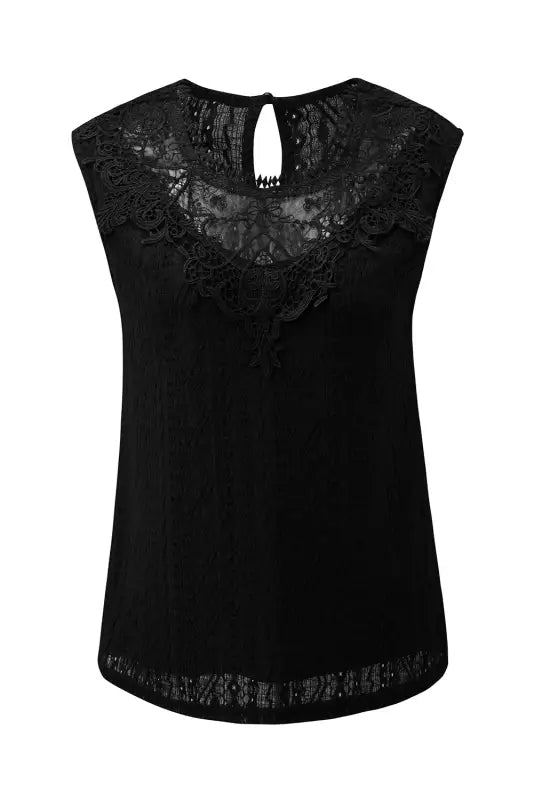 Guipure lace crochet tank top - tops/tank tops