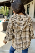 Half Zipp Plaid Hoodie - Fashionfitz
