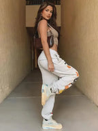 Halloween Print Sweatpants Trousers - Fashionfitz