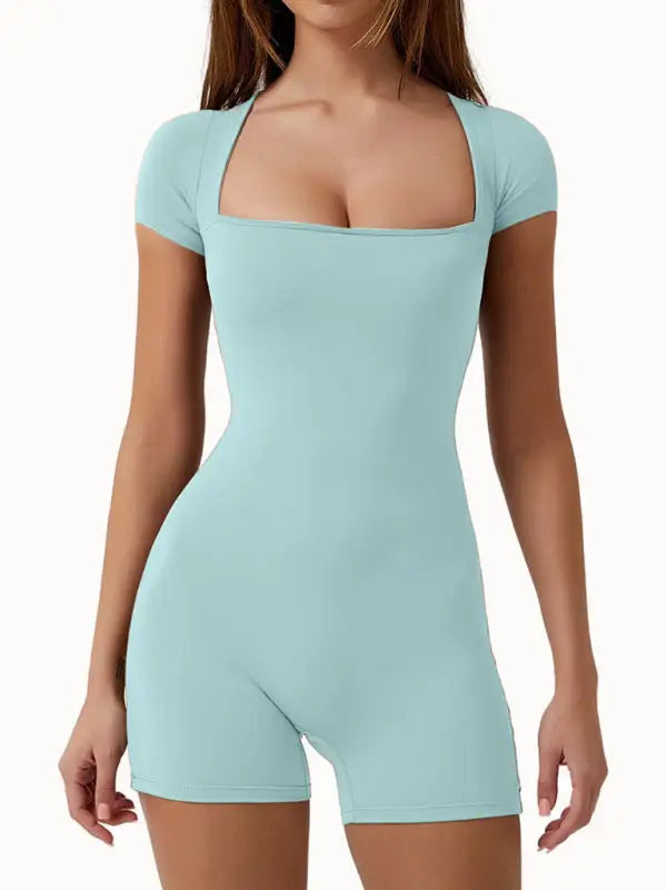 High speed active romper - clear blue / s - yoga