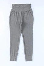 High Waist Pleated Pocket Leggings - Fashionfitz